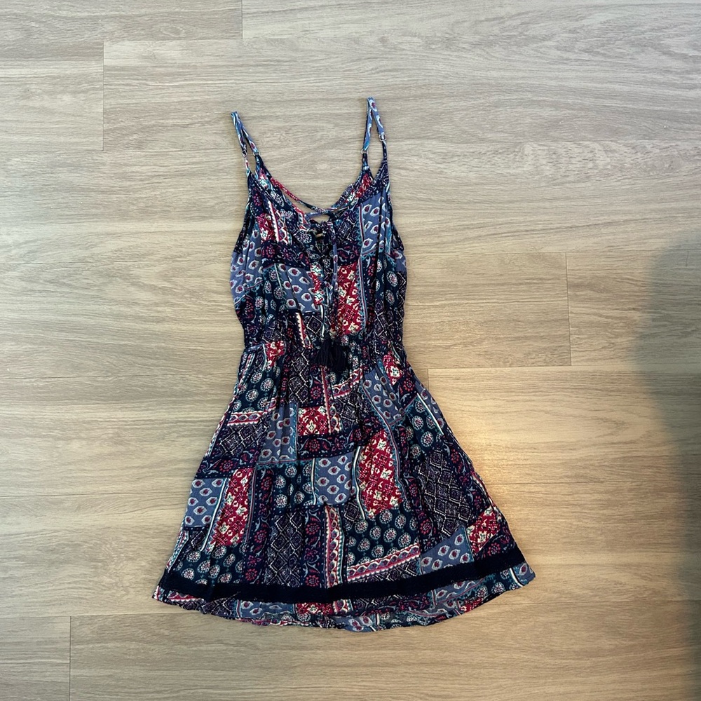 Patchwork Sleeveless Dress